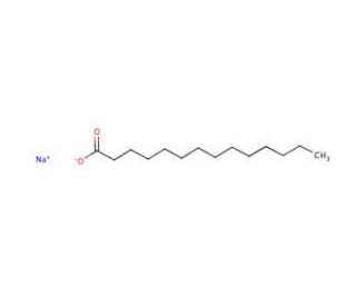 Sodium myristate (CAS 822-12-8) - chemical structure image