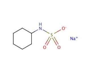 Sodium N-cyclohexylsulfamate (CAS 139-05-9) - chemical structure image