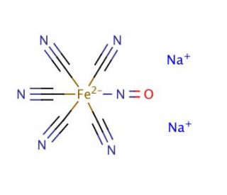 Sodium nitroprusside dihydrate (CAS 13755-38-9) - chemical structure image