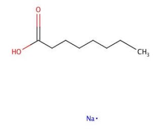 Sodium octanoate (CAS 1984-06-1) - chemical structure image