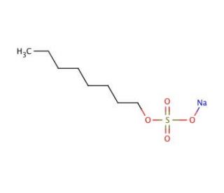 Sodium octyl sulfate (CAS 142-31-4) - chemical structure image