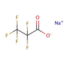 Sodium pentafluoropropionate (CAS 378-77-8) - chemical structure image