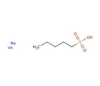 Sodium pentanesulfonate (CAS 22767-49-3) - chemical structure image