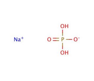 Sodium phosphate monobasic, anhydrous (CAS 7558-80-7) - chemical structure image