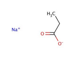 Sodium propionate (CAS 137-40-6) - chemical structure image