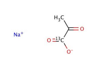 Sodium pyruvate-1-<sup>13</sup>C (CAS 87976-71-4) - chemical structure image