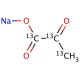Sodium pyruvate-(13-C)3 (CAS 142014-11-7) - chemical structure image