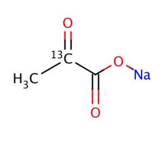Sodium pyruvate-2-<sup>13</sup>C (CAS 87976-70-3) - chemical structure image