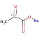 Sodium pyruvate-2-13C (CAS 87976-70-3) - chemical structure image