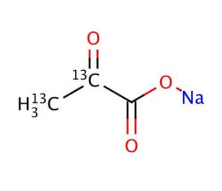 Sodium pyruvate-2,3-<sup>13</sup>C<sub>2</sub> (CAS 89196-78-1) - chemical structure image