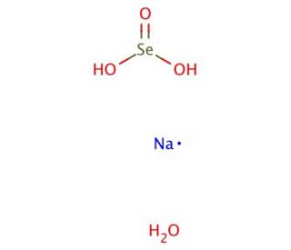 Sodium selenite pentahydrate (CAS 26970-82-1) - chemical structure image