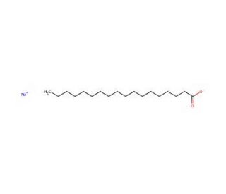 Sodium stearate (CAS 822-16-2) - chemical structure image