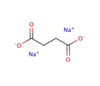 Sodium succinate dibasic (CAS 150-90-3) - chemical structure image
