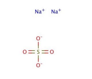 Sodium sulfate anhydrous (CAS 7757-82-6) - chemical structure image