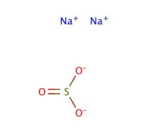Sodium sulfite (CAS 7757-83-7) - chemical structure image