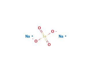 Sodium tellurate(VI) hydrate, Te 45% min (CAS 10101-83-4) - chemical structure image