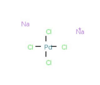 Sodium Tetrachloropalladate(II) (CAS 13820-53-6) - chemical structure image