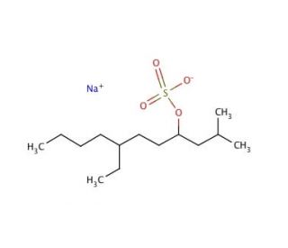 Sodium tetradecyl sulfate (CAS 139-88-8) - chemical structure image