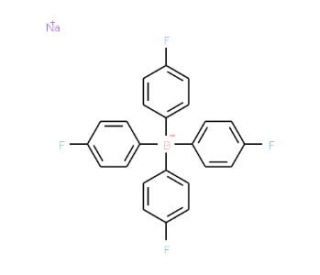 Sodium tetrakis(4-fluorophenyl)borate (CAS 25776-12-9) - chemical structure image