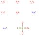 Sodium thiosulfate pentahydrate (CAS 10102-17-7) - chemical structure image