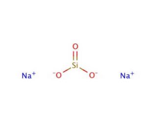 Sodium trisilicate (CAS 1344-09-8) - chemical structure image