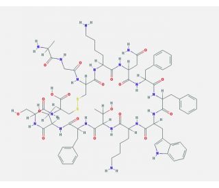 Somatostatin (CAS 51110-01-1) - chemical structure image