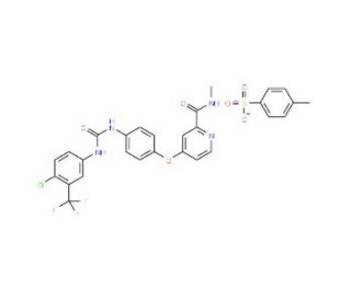 Sorafenib Tosylate (CAS 475207-59-1) - chemical structure image