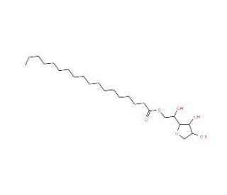 Sorbitan monostearate (CAS 1338-41-6) - chemical structure image
