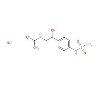 Sotalol hydrochloride (CAS 959-24-0) - chemical structure image
