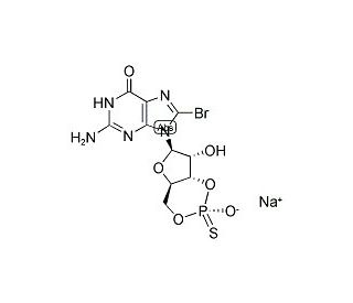 Sp-8-Br-cGMPS (CAS 153660-03-8) - chemical structure image