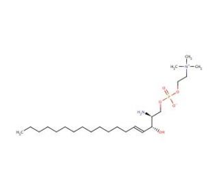 Sphingosylphosphorylcholine, D-erythro (CAS 1670-26-4) - chemical structure image