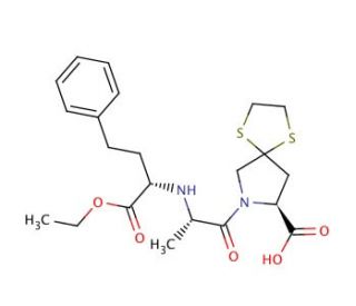 Spirapril Hydrochloride (CAS 94841-17-5) - chemical structure image
