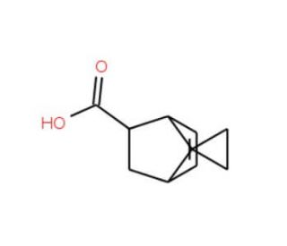 Spiro[bicyclo[2.2.1]heptane-7,1&prime;-cyclopropane]-5-ene-2-carboxylic acid - chemical structure image