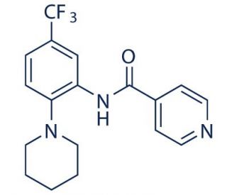 SRPIN 340 (CAS 218156-96-8) - chemical structure image