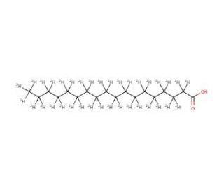 Stearic-d35 acid (CAS 17660-51-4) - chemical structure image