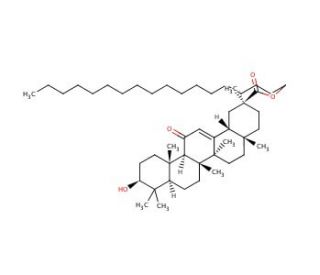 Stearyl glycyrrhetinate (CAS 13832-70-7) - chemical structure image
