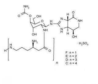 Streptothricin sulfate (CAS 96736-11-7) - chemical structure image