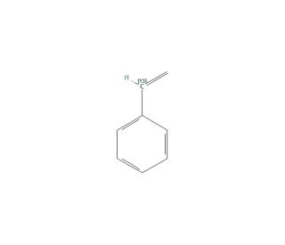 Styrene-&alpha;-13C (CAS 31124-35-3) - chemical structure image