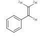 Styrene-α, β, β-d3 (CAS 3814-93-5) - chemical structure image