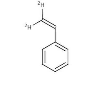 Styrene-&beta;, &beta;-d2 (CAS 934-85-0) - chemical structure image