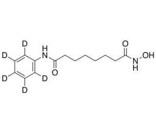 Suberoylanilide-d5 Hydroxamic Acid (CAS 149647-78-9 (unlabeled)) - chemical structure image