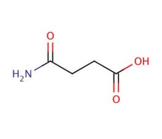 Succinamic acid (CAS 638-32-4) - chemical structure image