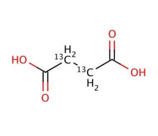 Succinic acid-2,3-13C2 (CAS 61128-08-3) - chemical structure image