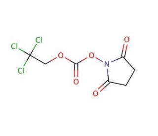 Succinimidyl 2,2,2-trichloroethyl carbonate (CAS 66065-85-8) - chemical structure image