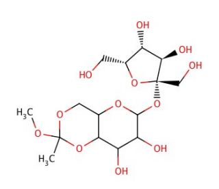 Sucrose 4,6-Methyl Orthoester (CAS 116015-72-6) - chemical structure image