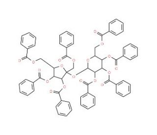 Sucrose benzoate (CAS 12738-64-6) - chemical structure image