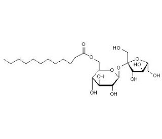 Sucrose monolaurate (CAS 25339-99-5) - chemical structure image