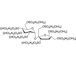 Sucrose octasulfate-aluminum complex (CAS 54182-58-0) - chemical structure image