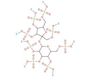 Sucrose Octasulfate, Potassium Salt (CAS 73264-44-5) - chemical structure image
