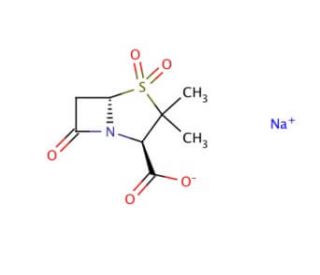 Sulbactam sodium salt - chemical structure image